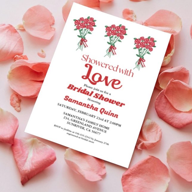 Invitación Árbol de San Valentín de corazón Arch Bridal Showe (Subido por el creador)