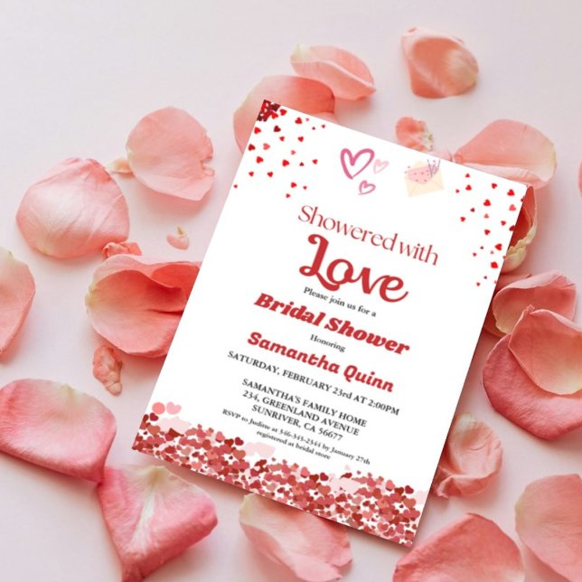 Invitación Árbol de San Valentín de corazón Arch Bridal Showe (Subido por el creador)