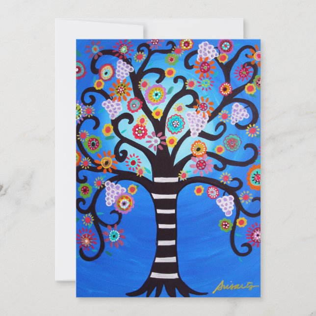 INVITACIÓN ÁRBOL DE VIDA/MITZVAH (Anverso)