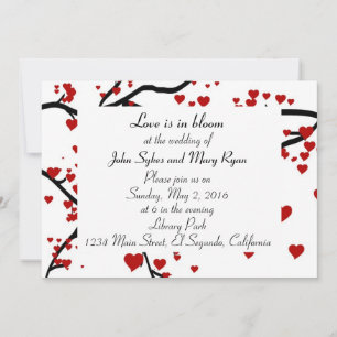 Invitación Árbol del corazón