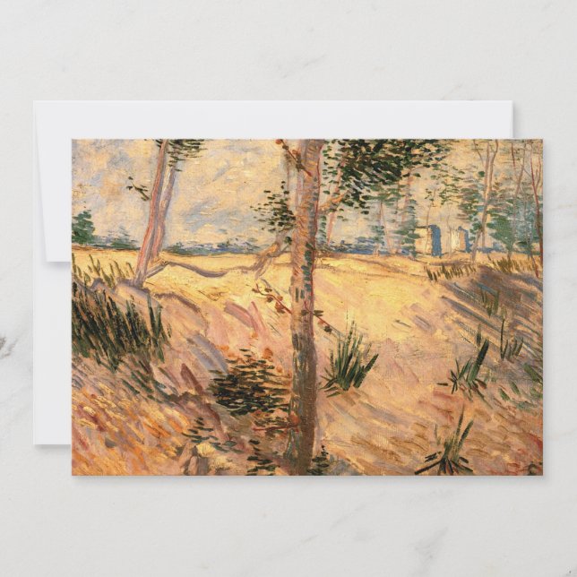 Invitación Árbol en un Campo en un Día Soleado por Vincent va (Anverso)