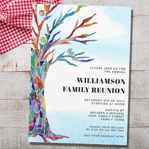 Invitación Árbol familiar moderno