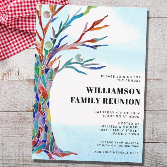 Invitación Árbol familiar moderno (Subido por el creador)