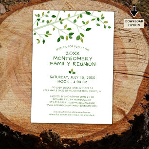 Invitación Árbol familiar moderno