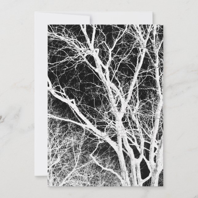 Invitación árbol fantasma (Anverso)