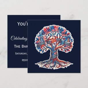 Invitación Árbol Patriótico para el 250 aniversario de Estado