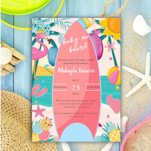 Invitación Árbol tropical de palmera Baby Shower Inv (Subido por el creador)