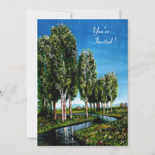 INVITACIÓN ÁRBOLES ABEDUL EN TOSCANA (Anverso)