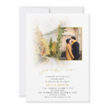 Árboles acuarelas Foto QR Únete a Boda de la noche