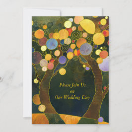 Invitación Árboles de amor, símbolo de Boda de amor