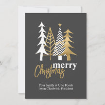 Árboles de arte Doodle gris compañía Navidad