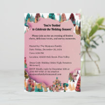 Árboles de Colores Minimalistas Retro Personalizad