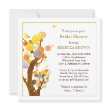 Árboles de estilo bohemio ducha de novia moderna