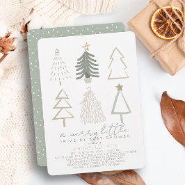 Invitación Árboles de Navidad: Baby Shower, muy poco manejado