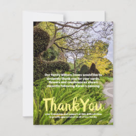 Invitación Árboles de otoño naturaleza verde amarilla carta d