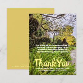 Invitación Árboles de otoño naturaleza verde amarilla carta d