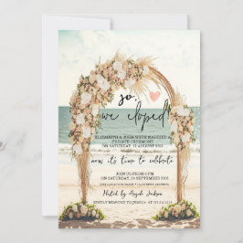 Invitación Arbusto de Bodas en la Playa Rosas Elopement de Bo