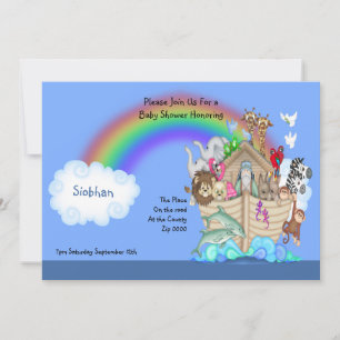 Invitación Arca de Baby Shower Noahs