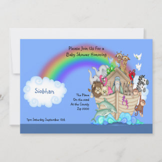 Invitación Arca de Baby Shower Noahs