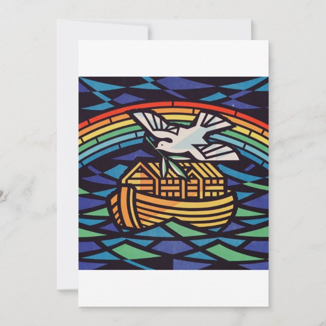 Invitación Arca de Noé con Espíritu Santo (Anverso)