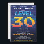 Invitación Arcade Game Retro 80 es gracioso 30 años<br><div class="desc">Juego de Arcade Retro 80 Graciosa Invitación de cumpleaños número 30. Prepárese para nivelar y celebrar un cumpleaños histórico con nuestro electrizante diseño de invitación inspirado en las icónicas pantallas de juego retro de los años 80. Con colores vibrantes y gráficos nostálgicos, este diseño de invitación trae la emoción y...</div>