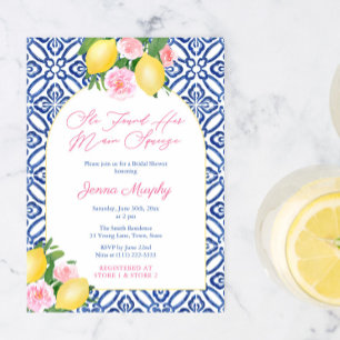 Invitación Arch Amalfi Coast Lemon Main Squeeze Brieze Shower