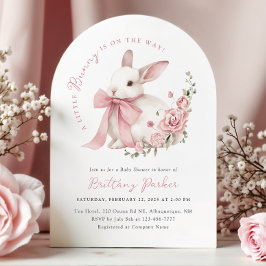 Invitación Arch Little Bunny Baby Shower