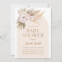 Arch Minimalista Pampas Grass Baby Shower