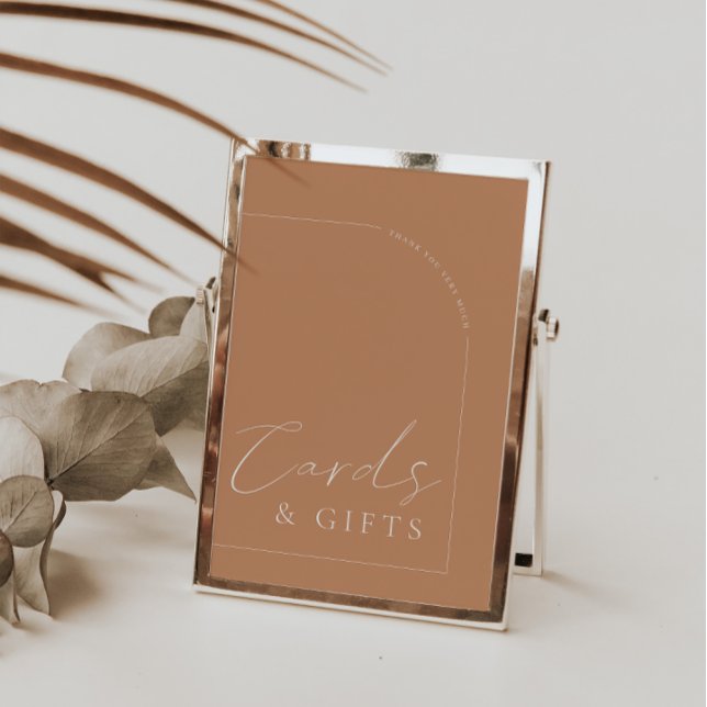 Invitación Arch Rust Cards & Gifts Boda Rótulo (Subido por el creador)