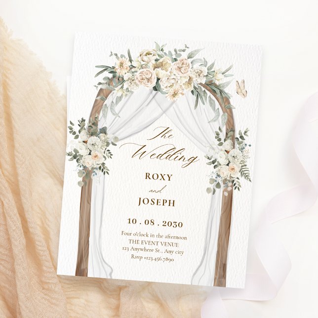 Invitación Arco acuático de arco boda floral (Subido por el creador)