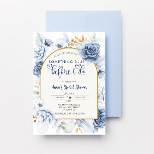 Invitación Arco Algo Azul Antes de Que Yo Haga Despedida de S