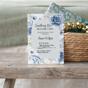 Invitación Arco Algo Azul Antes de que Yo Lo Haga Fiesta de D