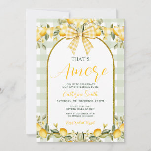 Invitación Arco Amarillo Limón That's Amore Despedida de Solt