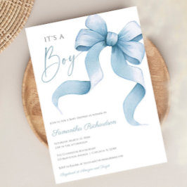 Invitación Arco azul acuático es una ducha de bebé para niños