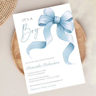 Invitación Arco azul acuático es una ducha de bebé para niños