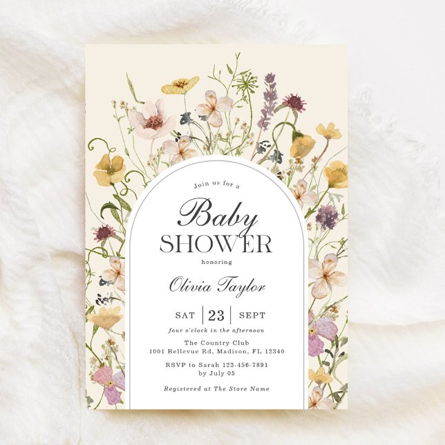 Invitación Arco Baby Shower de Flor de Flor (Subido por el creador)