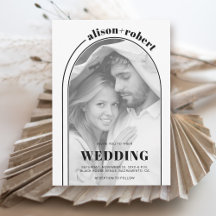 Arco blanco negro moderno y boda fotográfico
