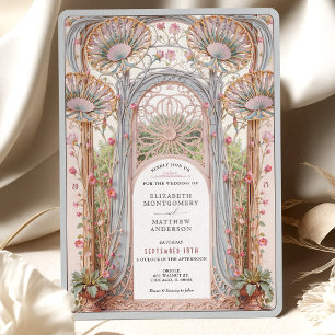 Invitación Arco Boda Art Nouveau