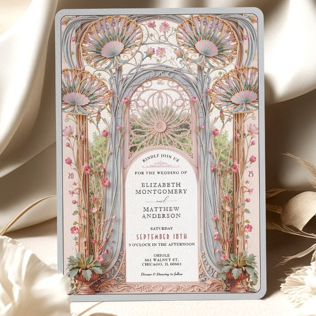 Invitación Arco Boda Art Nouveau (Subido por el creador)