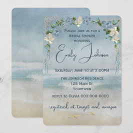 Invitación Arco Boda de ducha de novia con pez estrella