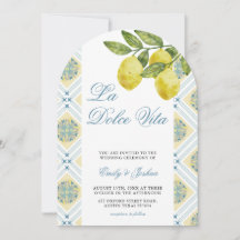 Arco Boda italiano La Dolce Vita Lemon