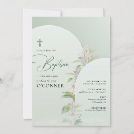 Invitación Arco boho primavera vegetación eucalipto rubor flo