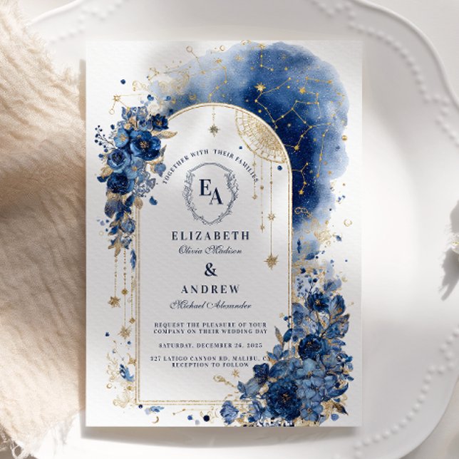 Invitación Arco celeste bajo el Boda de las estrellas (Subido por el creador)