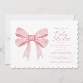 Invitación Arco de acuarela rosa niña bebé elegante ducha rub