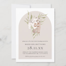 Invitación Arco de agua minimalista Boho Baby Shower