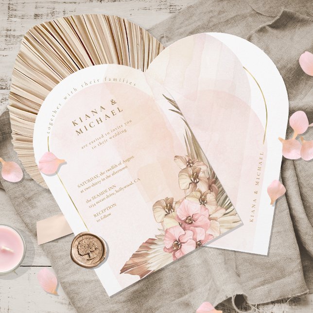 Invitación Arco de Boda Boho Oasis ID959 (Subido por el creador)