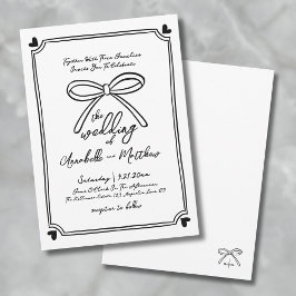 Invitación Arco de Boda Caprichoso Dibujado a Mano
