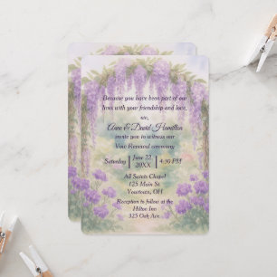 Invitación Arco de Boda en un jardín de verano