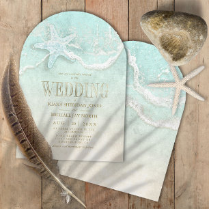 Invitación Arco de boda Seam Foam Beach ID837