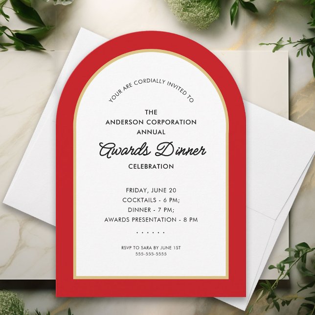 Invitación Arco de celebración de la cena de premios (Subido por el creador)